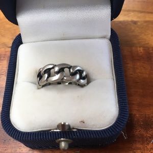 Silver Chain link ring